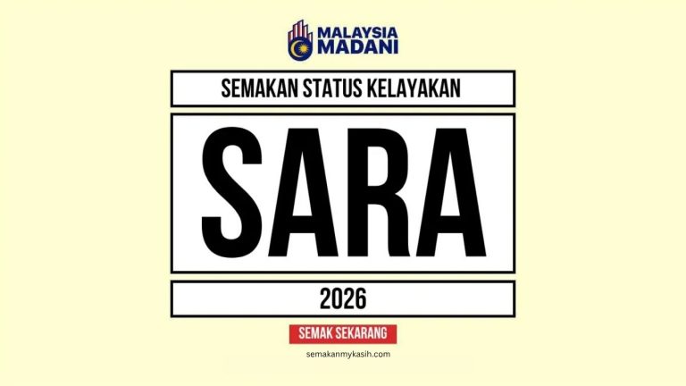 Bantuan SARA Warga Emas 2026: Kelayakan & Semakan